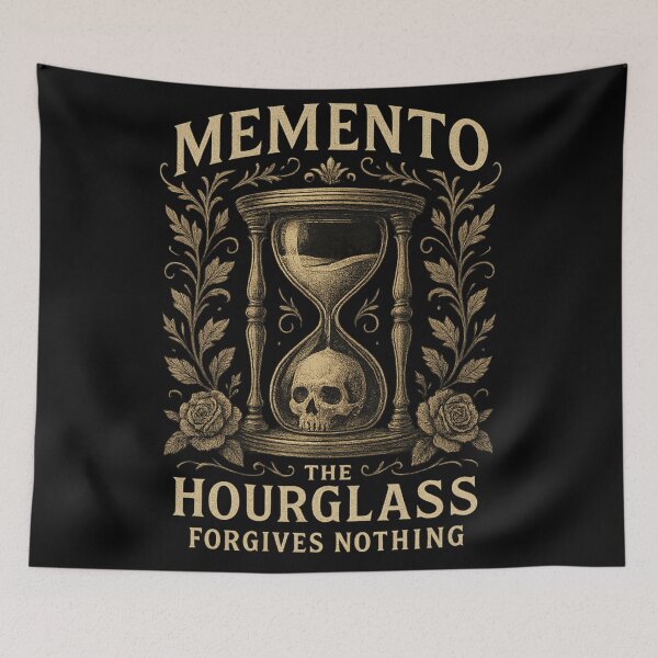 Item preview, Memento Mori Hourglass – The Hourglass Forgives Nothing designed and sold by Mouraludia.