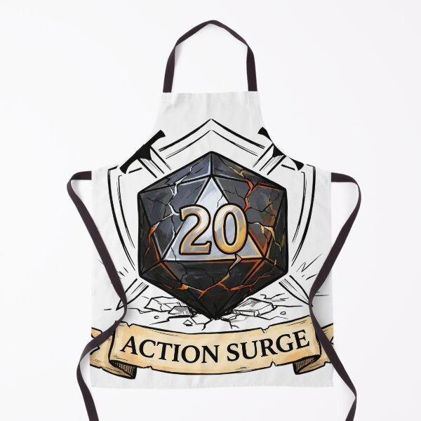 Item preview, Fighter "Action Surge" Shield & Sword D20: D&D Class Emblem designed and sold by SkinnyFlatWhite.