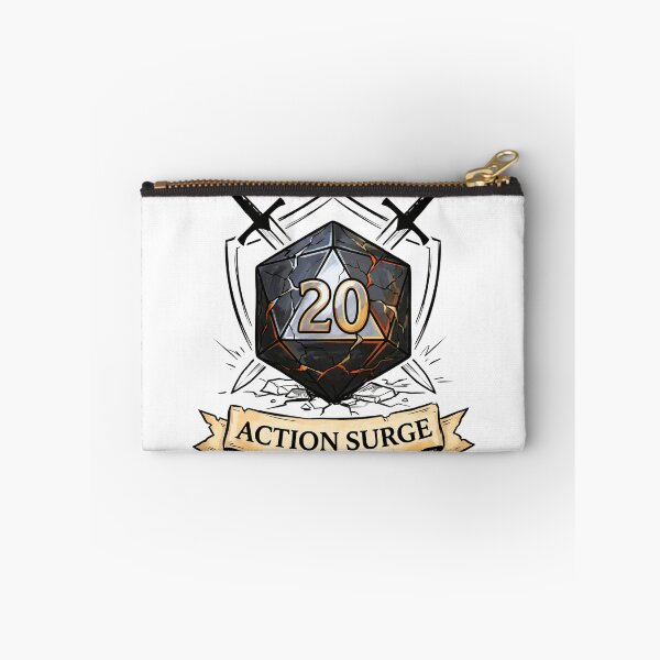 Item preview, Fighter "Action Surge" Shield & Sword D20: D&D Class Emblem designed and sold by SkinnyFlatWhite.