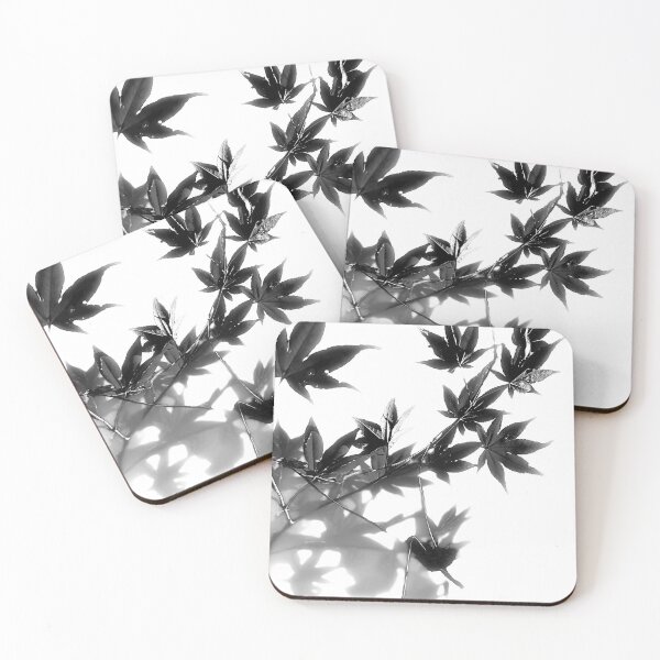 Item preview, Japanese Maple - Shadow Geometry: Maple in Monochrome designed and sold by Ronin21dotcom.
