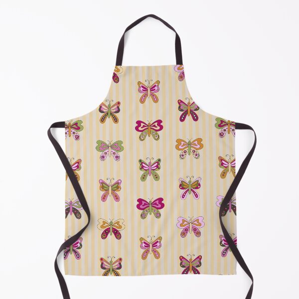 Item preview, Whimsical hand drawn butterfly stripe designed and sold by FrancesPoff.