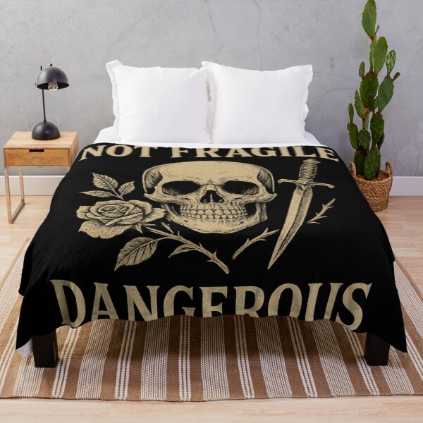 Item preview, Not Fragile, Dangerous – Skull and Dagger Gothic Design designed and sold by Mouraludia.