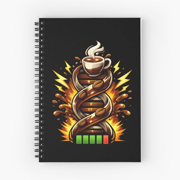 Item preview, coffee DNA Energy Helix Art for Caffeine Lovers   designed and sold by ZuToMi.