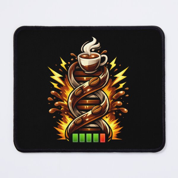 Item preview, coffee DNA Energy Helix Art for Caffeine Lovers designed and sold by ZuToMi.