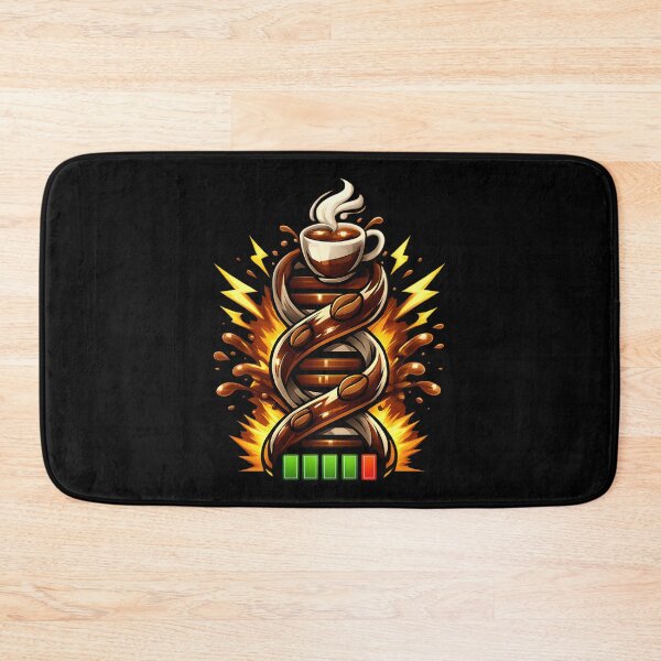 Item preview, coffee DNA Energy Helix Art for Caffeine Lovers   designed and sold by ZuToMi.