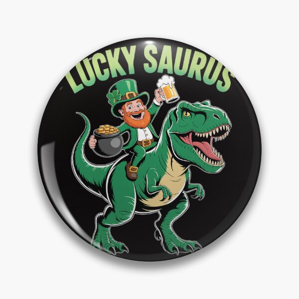 Item preview, Lucky Saurus T-Rex Day Saint Patrick's Leprechaun Dinosaur  designed and sold by czechascheledu.