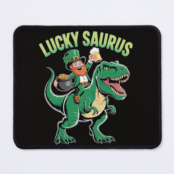 Item preview, Lucky Saurus T-Rex Day Saint Patrick's Leprechaun Dinosaur designed and sold by czechascheledu.