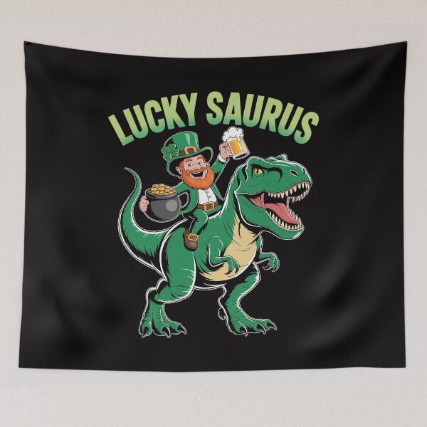 Item preview, Lucky Saurus T-Rex Day Saint Patrick's Leprechaun Dinosaur  designed and sold by czechascheledu.