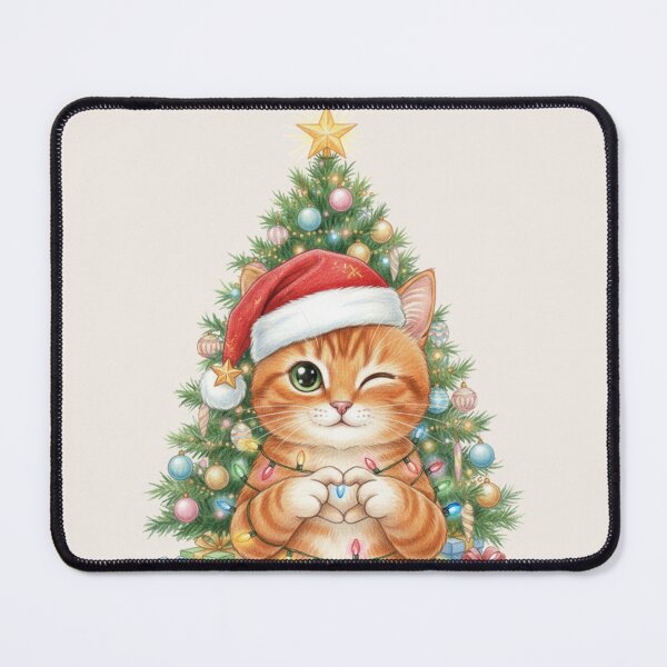 Item preview, Adorable Christmas Cat designed and sold by ZAHRA-M.
