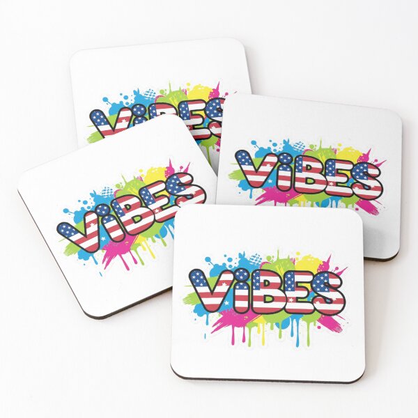 Item preview, VIBES – USA Flag Turbo Graffiti Aesthetic Sticker designed and sold by Imaginarium of Chaos falcon88 .