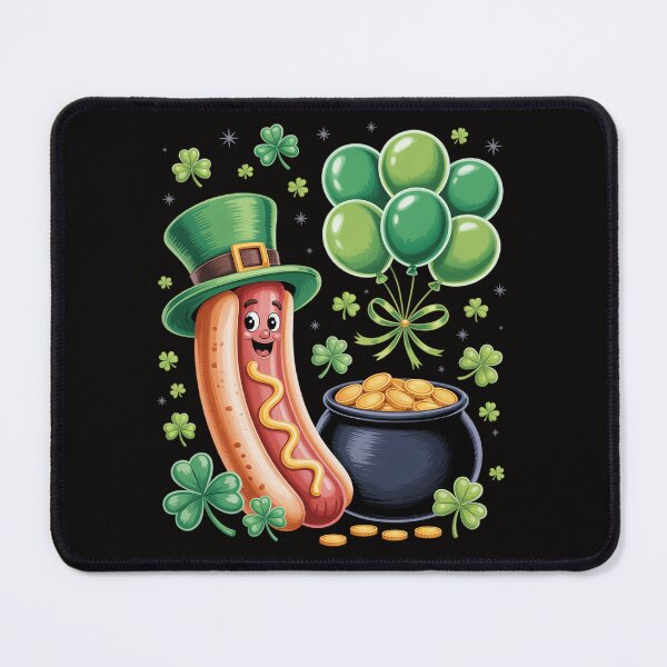 Item preview, Lucky Balloon Irish Shamrock Hotdog St. Patrick's Day designed and sold by czechascheledu.