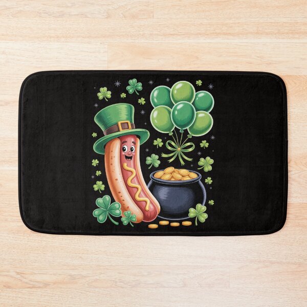 Item preview, Lucky Balloon Irish Shamrock Hotdog St. Patrick's Day  designed and sold by czechascheledu.