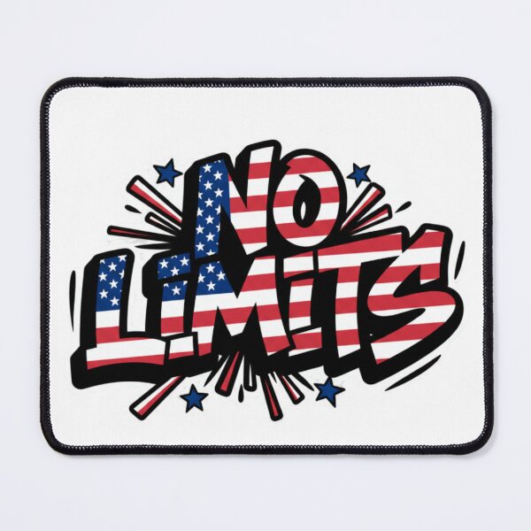 Item preview, NO LIMITS – American Flag Turbo Graffiti Sticker designed and sold by Imaginarium of Chaos falcon88 .