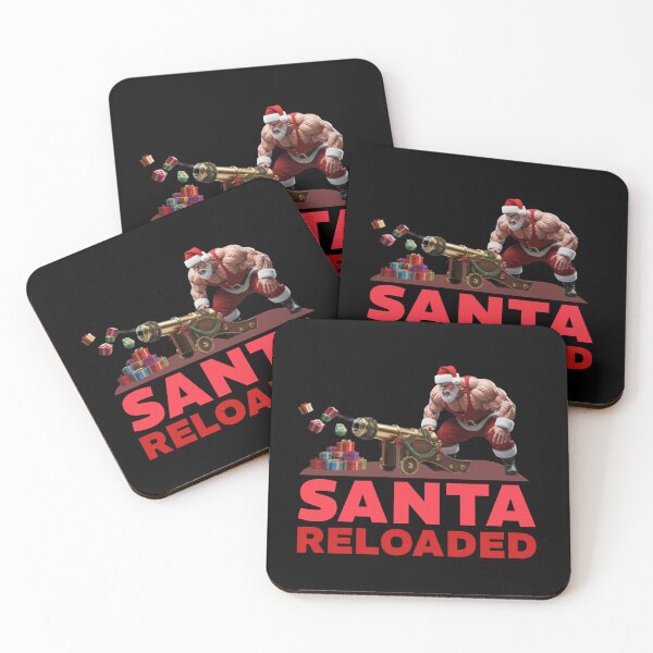 Item preview, Santa Reloaded Muscular Buff Santa Gift Cannon Funny Christmas designed and sold by KiwiRider.
