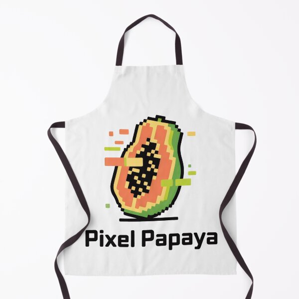 Item preview, Pixel Papaya Tropical Fruit Pixel Art designed and sold by SplashTastic.