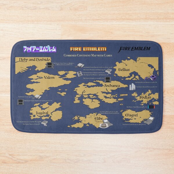 Item preview, Fire Emblem Map designed and sold by HannahBellRae.