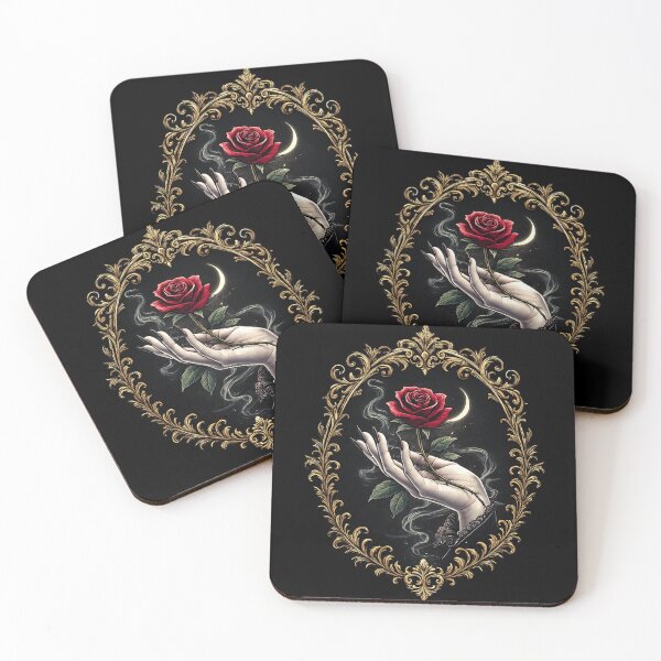 Item preview, Gothic Rose Offering – Dark Romantic Devotion Symbol designed and sold by Mouraludia.