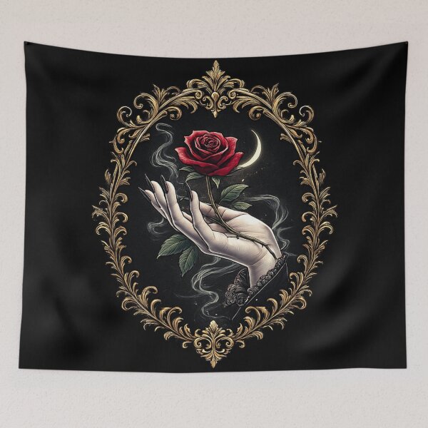 Item preview, Gothic Rose Offering – Dark Romantic Devotion Symbol designed and sold by Mouraludia.