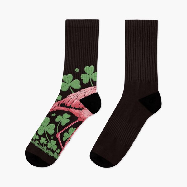 Artikelvorschau, Kobold, Flamingo, Kleeblatt, Tiergeschenk zum St. Patrick's Day entworfen und verkauft von MichaelStalkas.