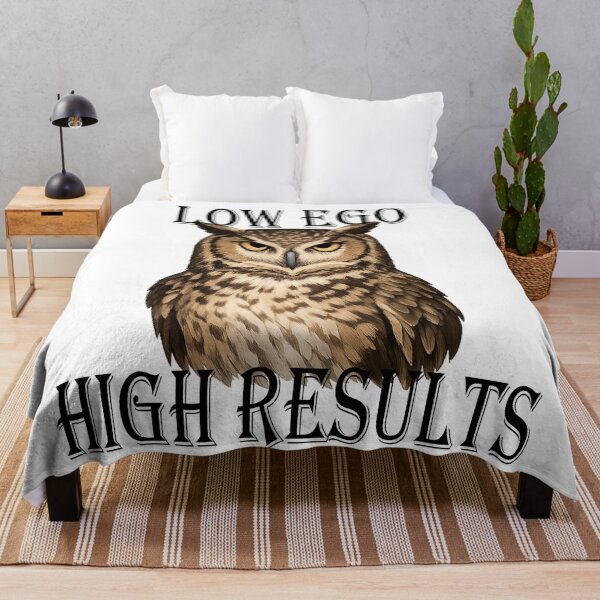 Item preview, An owl with low vanity and high results, the concept of silent focus, discipline, and wisdom. designed and sold by Ach&Koor.