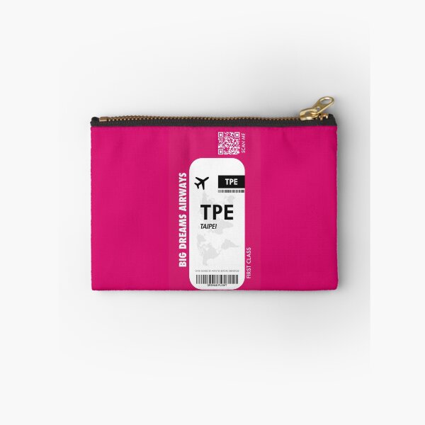 Artikelvorschau, Magenta Bordkarte für den Flughafen Taipeh (TPE) entworfen und verkauft von WAMTEES.