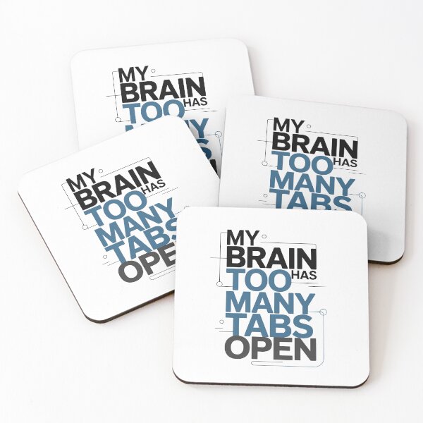 Item preview, My brain has too many tabs open designed and sold by jkrphoto.