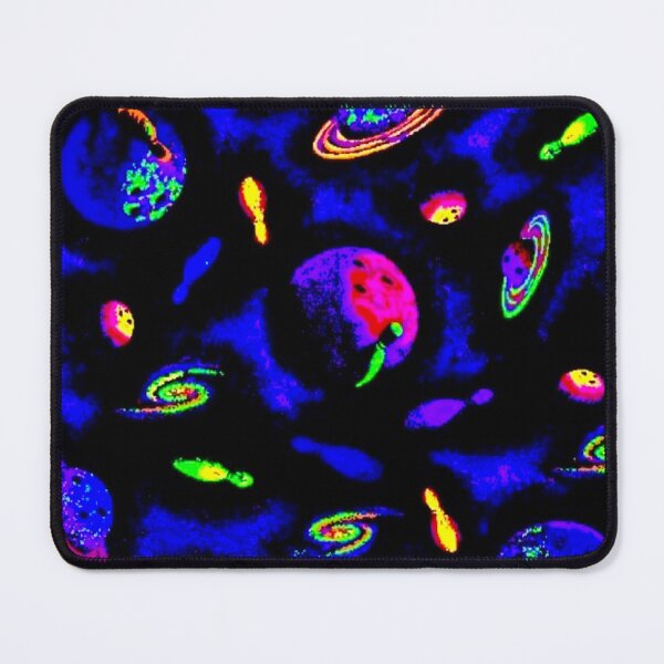 Item preview, Vintage Blacklight reactive arcade carpet space design designed and sold by Pedro  Fart Faced McGee.