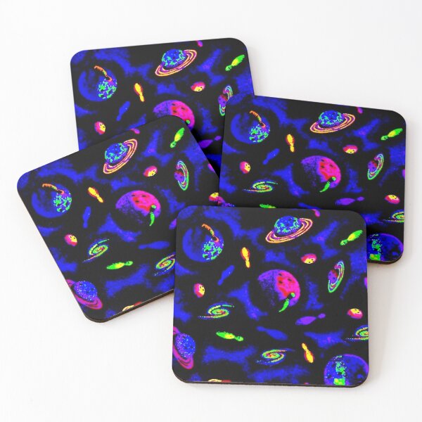 Item preview, Vintage Blacklight reactive arcade carpet space design designed and sold by Pedro  Fart Faced McGee.