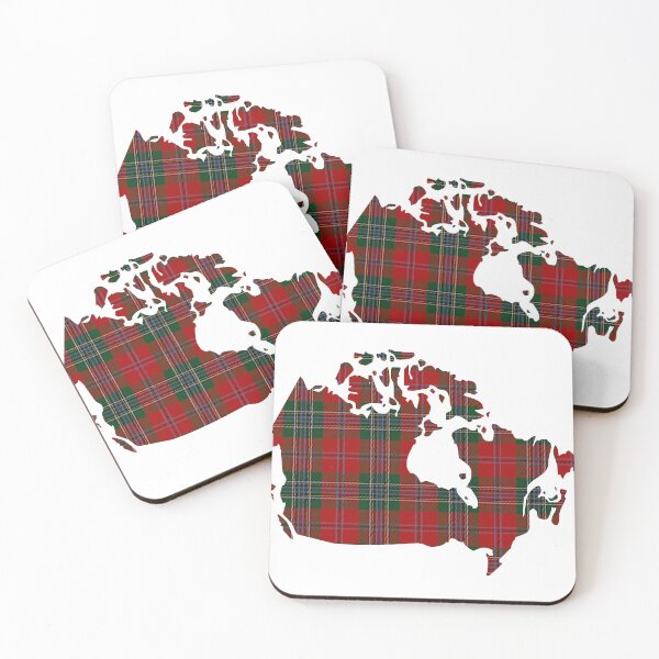 Item preview, MacLean Clan Tartan on Map of Canada designed and sold by clantartans.