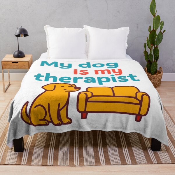 Item preview, My Dog Is My Therapist Funny Pet Lover Quote Design. designed and sold by The-T-In-Retro.