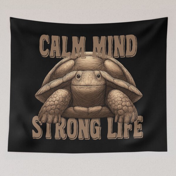 Item preview, The turtle of a calm mind and a strong life embodies the concept of patience, balance, and inner strength. designed and sold by Ach&Koor.