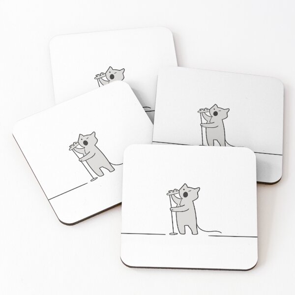 Item preview, Archie the Singer – Minimal Line Art Music Cat designed and sold by Loose Parts.