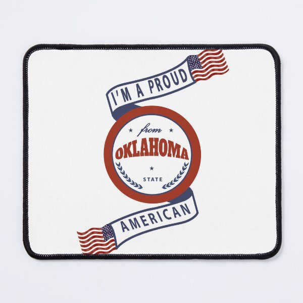 Item preview, Proud American Oklahoma State Badge designed and sold by capricedefille.