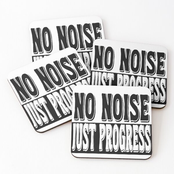Item preview, No noise, just progress, focused mind, silent success. designed and sold by Ach&Koor.