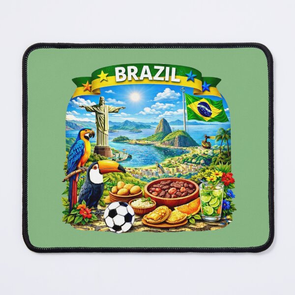 Artikelvorschau, Brasilien-Reisedesign entworfen und verkauft von Myra365Art.