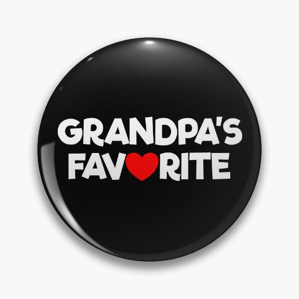 Item preview, Favorite Grandchild Red Heart Funny I'm Grandpa's Favorite Gear designed and sold by DynamicDesign.