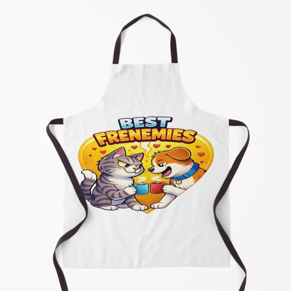 Item preview, Best Frenemies Cat and Dog Cartoon – Funny Pet Lover Design designed and sold by StyleLap.