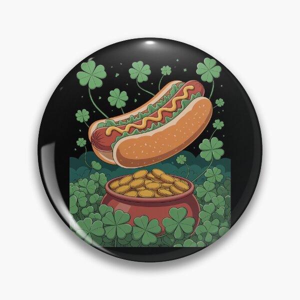 Item preview, Irish Shamrock Leprechaun Hot Dog St. Patrick's Day  designed and sold by andreaswest.