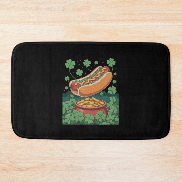 Item preview, Irish Shamrock Leprechaun Hot Dog St. Patrick's Day designed and sold by andreaswest.