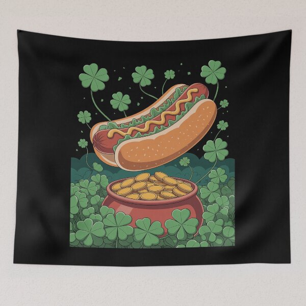 Item preview, Irish Shamrock Leprechaun Hot Dog St. Patrick's Day  designed and sold by andreaswest.
