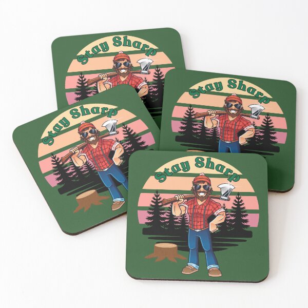 Artikelvorschau, Stay Sharp Lumberjack Retro Design entworfen und verkauft von Szpaku desart .