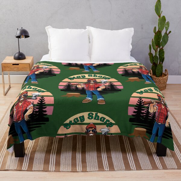 Item preview, Stay Sharp Lumberjack Retro Design designed and sold by Szpaku desart .