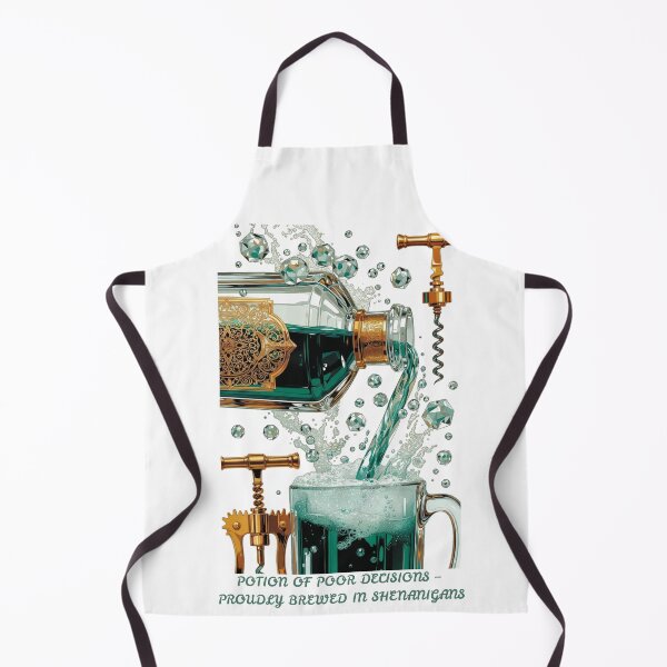 Item preview, Potion of Poor Decisions Bottle Graphic Tee | Playful Shenanigans Brew Pub Humor Emerald Pour Shirt designed and sold by YMLux.