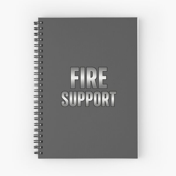 Item preview, Battlefield Game Inspired Fire Support Metallic Slogan designed and sold by Sellcooldesigns.