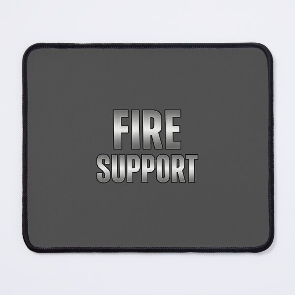 Item preview, Battlefield Game Inspired Fire Support Metallic Slogan designed and sold by Sellcooldesigns.