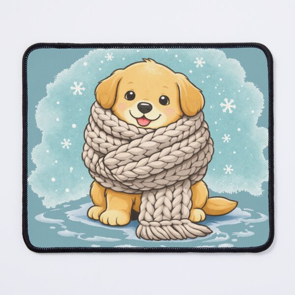 Item preview, Oversized Scarf Puppy – Cozy Winter Dogmom Shirt designed and sold by dogmomtees.