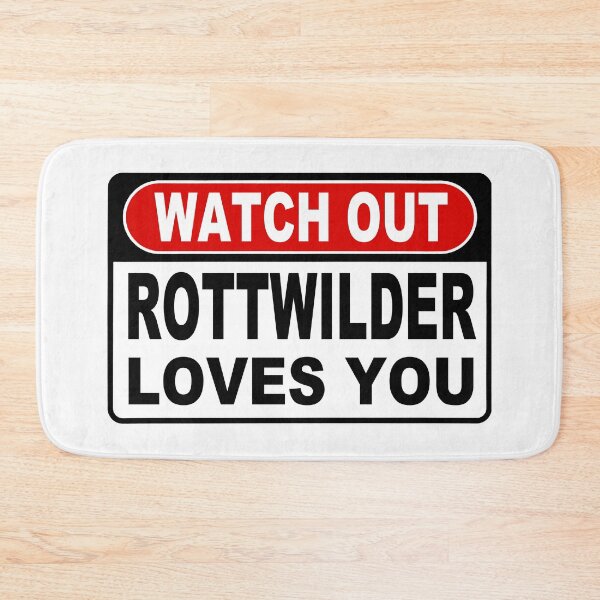 Item preview, Watch Out; Rottwilder Loves You;  designed and sold by StickerApe.