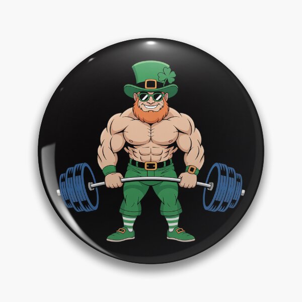 Item preview, Leprechaun St Patrick's Day Weightlifting Deadlift Fitness  designed and sold by berniceschm.