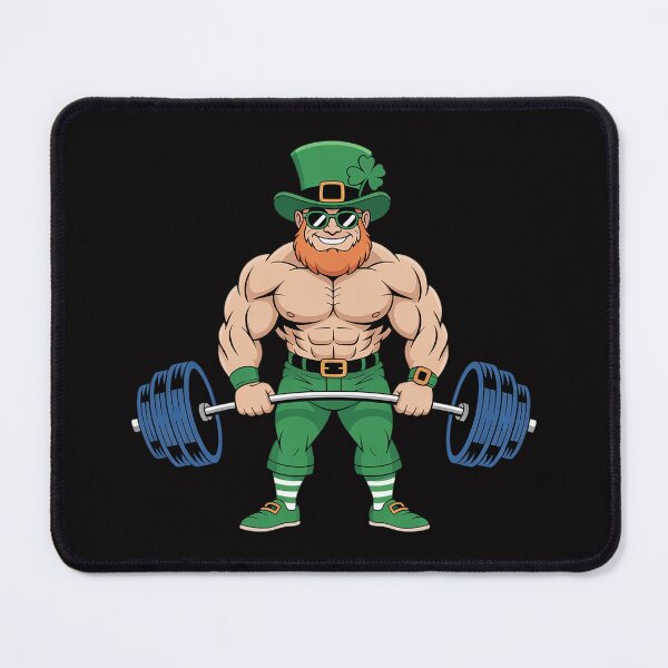 Item preview, Leprechaun St Patrick's Day Weightlifting Deadlift Fitness  designed and sold by berniceschm.