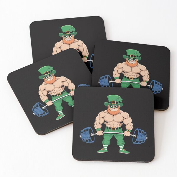 Item preview, Leprechaun St Patrick's Day Weightlifting Deadlift Fitness  designed and sold by berniceschm.